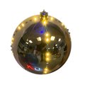 Celebrations Platinum LED Clear/Warm White 6 in. Lighted Ornament Hanging Decor ORN6-GDWW